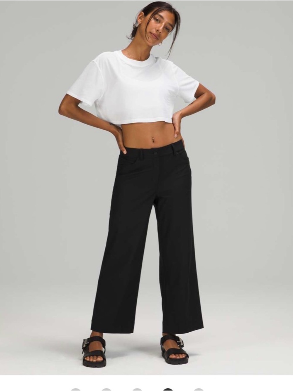 Lululemon- City Sleek 5 Pocket Wide Leg High Rise 7/8 Pant- Size 33